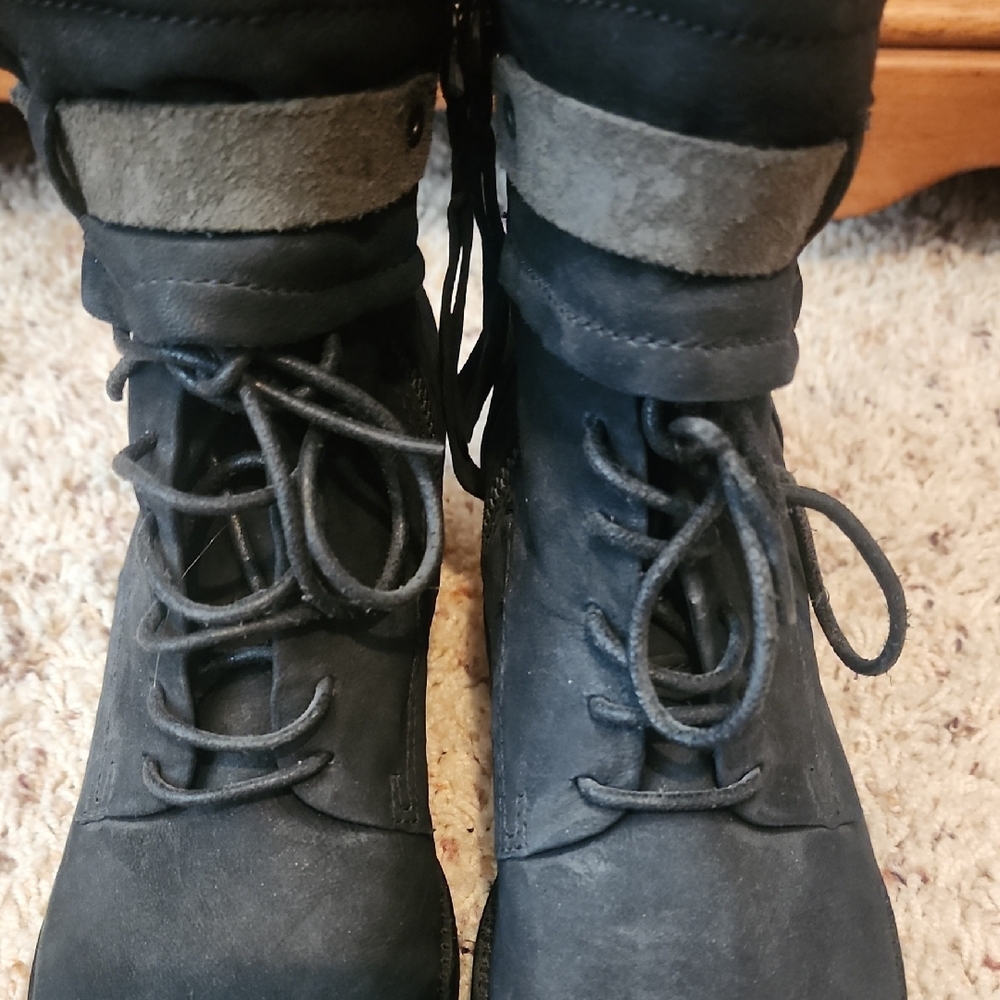 Dolce Vita Dixie Lace Up Black Ankle Boots 6 - Picture 7 of 10